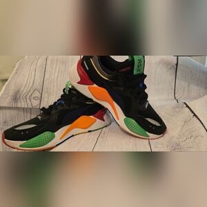 PUMA RS-X Bold Men's Sneakers US 10 Black Andean Toucan Orange M/6.5  W/ 7.5-8